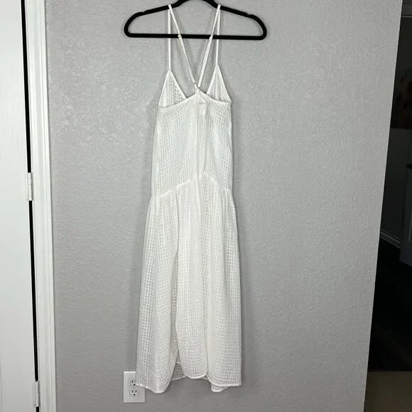 sachin and babi light blue dress Anthropologie Mara Hoffman Swim Size L Cover Up Sun Dress Drop Waist Midi main image 1